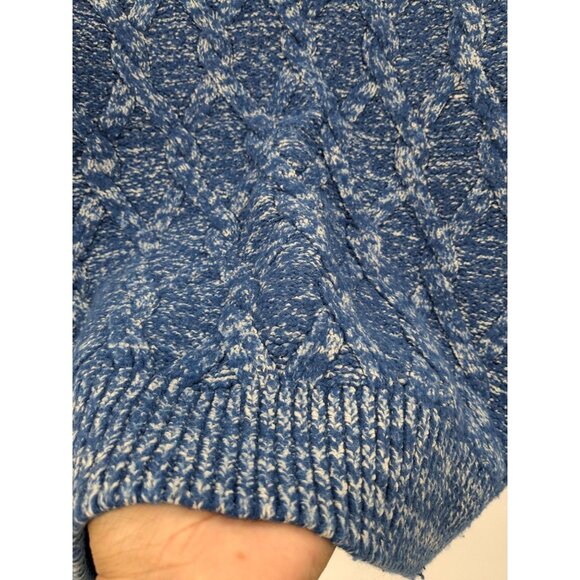 Abercrombie & Fitch Cable Knit Sweater Women Size S Fisherman Heritage Academia - Picture 9 of 11
